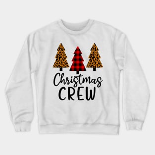 Christmas Crew Buffalo Plaid Christmas Tree Crewneck Sweatshirt